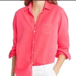 Frank & Eileen Button Down Barry Shirt Neon Pink Size S